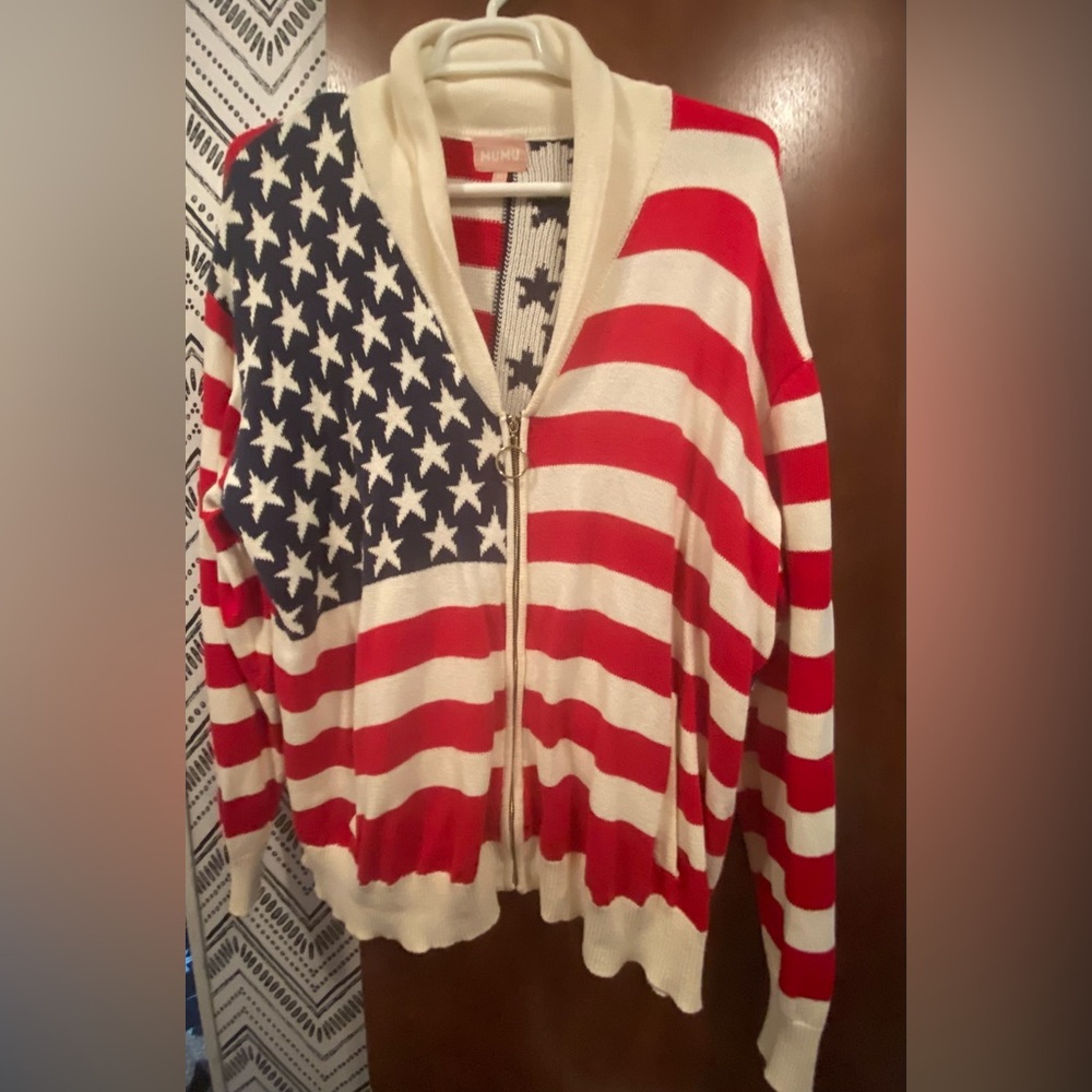 Show me your mumu zip up sweater